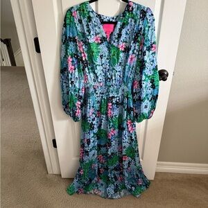 Lilly Pulitzer floral maxi dress